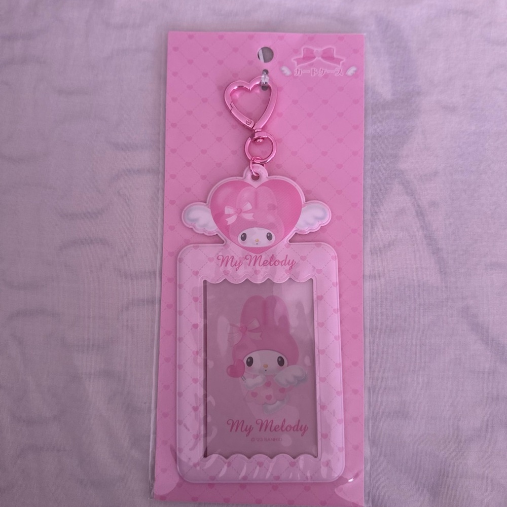 Sanrio My Melody Pink Keychain Badge Holder/Frame